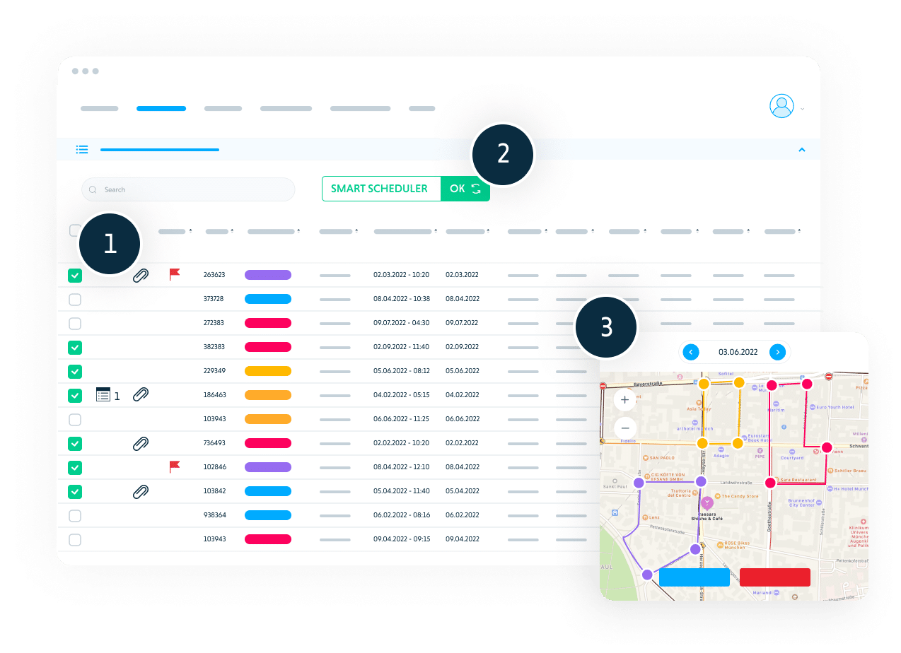 Optimieren Sie die Einsatzplanung Ihrer mobilen Mitarbeiter.